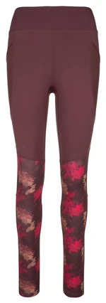 Women's fitness leggings Kilpi LIGANO-W dark red