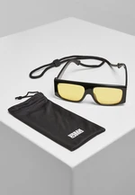 Raja sunglasses with strap black/yellow