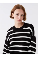 LC Waikiki Crew Neck Striped Long Sleeve Women's Knitwear Sweater