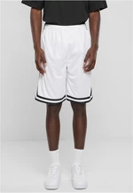 Men's Stripes Mesh Shorts - White/Black/White