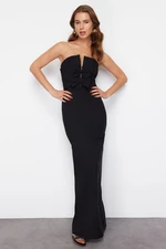 Trendyol Black Woven Evening Dress & Graduation Dress