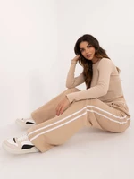 Beige tracksuit with long trousers