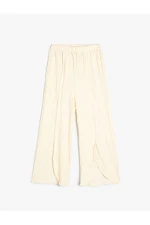 Koton Palazzo Trousers with Slit Detail and Elastic Waist