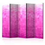 Paraván Pink pixel Dekorhome 225x172 cm (5-dílný)