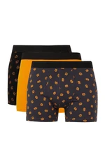 DEFACTO Pumpkin Printed 3-Pack Boxer