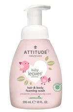 ATTITUDE Detská sprchová pena (2v1) bez vône Baby leaves 295 ml