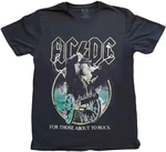 AC/DC Ing For Those About To Rock Yellow Outlines Unisex Black S