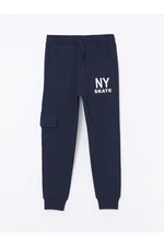 LC Waikiki LCW ECO Dark Navy Blue Elastic Waist Boy Jogger Sweatpants