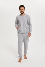 Men's set Fox, long sleeves, long pants - melange