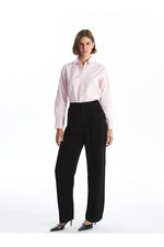 LC Waikiki Loose Fit Plain Linen Blend Women's Trousers