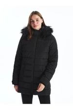 LC Waikiki Women's Hooded Plain Puffer Coat