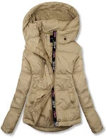 Kurzjacke im lässigen Fit Dark Beige