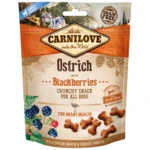 CARNILOVE Dog Crunchy Snack Pštros s černicami s čerstvým mäsom 200 g