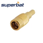 Superbat 75 Ohm 10pcs SMB Female Straight Crimp Attachment RF Coaxial Connector for Cable RG316 RG174