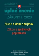 Aktualizácia I/4 2023 – daňové a účtovné zákony