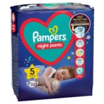 PAMPERS Night Pants Kalhotkové plenky vel. 5, 12-17 kg, 22 ks