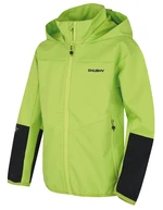 Husky  Sonny K jasno zelená, 134 Detská softshell bunda