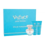 Versace Dylan Turquoise darčeková kazeta toaletná voda 50 ml + sprchovací gél 50 ml + telový gél 50 ml pre ženy