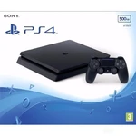 Sony PlayStation 4 Slim 500GB, jet black