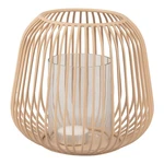 Svetlohnedý stolový lampáš PT LIVING Lantern, výška 15,5 cm