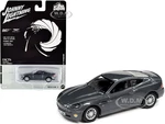 2002 Aston Martin V12 Vanquish Gray Metallic (James Bond 007) "Die Another Day" (2002) Movie "Pop Culture" Series 1/64 Diecast Model Car by Johnny Li