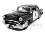 1955 Buick Century Police Car Black and White 1/26 Diecast Model Car by Maisto