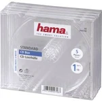 Standardní obal na CD, sada 5 ks transparentní (š x v x h) 140 x 124 x 10.4 mm Hama