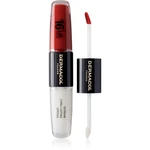 Dermacol 16H Lip Colour dlhotrvajúci rúž a lesk na pery odtieň 34 Vibrant Red 2x4 ml