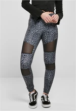 Women's Tech Mesh Leggings AOP Snowleo