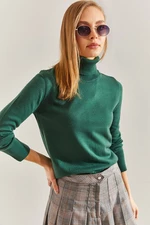 Bianco Lucci Women's Turtleneck Knitwear Sweater