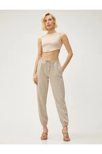 Koton Jogger Sweatpants with Tie Waist Pockets