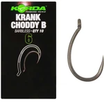 Korda háčky krank choddy hook barbless - velikost 8