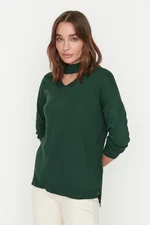 Trendyol Emerald Choker Collar Knitwear Sweater