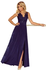 Long dress with lace neckline Numoco