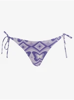 Light purple women's patterned bikini bottom Noisy May Tan - Women