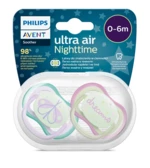 PHILIPS AVENT Cumlík Ultra air noční 0-6m dievča 2 ks