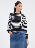 Black and white women's striped sweater ONLY Piumo - Women's