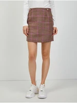 Women's brown plaid skirt with wool Tommy Hilfiger - Women