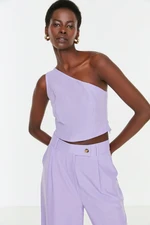 Trendyol Lilac One-Shoulder Woven Blouse