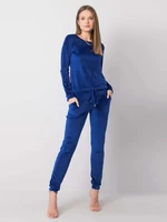 RUE PARIS Cobalt Velour Set