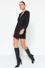 Trendyol Oil Tie Detailed Woven Jacket Woven Dress