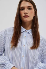 WOMEN'S SHIRT L-KO-4009 BÍLO_BLUE