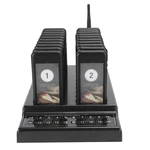 Restaurant Pager Wireless Calling System Receiver 20-Channel with Charging Indicator (110-240V)