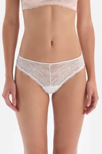 Dagi Ecru Lace Detail Thong Panties