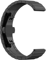 4wrist Ocelový tah s motýlovou sponou 22 mm - Black