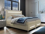 Moderní boxspring Torro 180x200, béžová eko kůže Soft