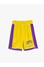 Koton Basketball Shorts with Elastic Waist Printed