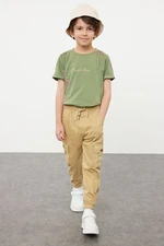 Trendyol Boy's Open Camel Pocket Jogger Woven Trousers