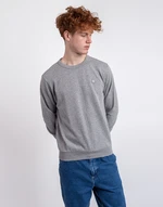 Knowledge Cotton Basic Badge Sweat 1012 Grey Melange XL