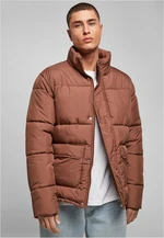 Krátká bunda Short Puffer Jacket - hnědá